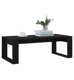 Table basse noir 102x50x35 cm bois d'ingénierie