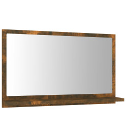 Miroir de bain Chêne fumé 60x10,5x37 cm Bois d'ingénierie