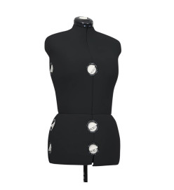 Mannequin de robe ajustable pour femme Noir M Taille 40-46