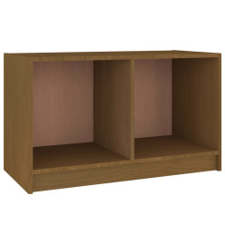 Meuble TV Marron miel 70x33x42 cm Bois de pin massif