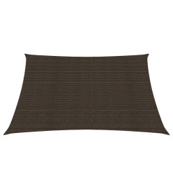 Voile d'ombrage 160 g/m² Marron 2x2 m PEHD