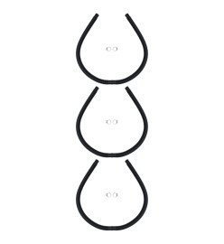 Panneaux de chauffage solaire de piscine courbés 3 pcs 110x65cm