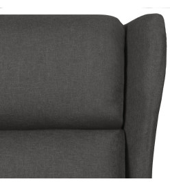 Fauteuil de massage Gris foncé Tissu