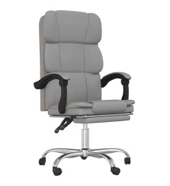 Fauteuil inclinable de bureau Gris clair Tissu