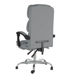 Fauteuil inclinable de bureau Gris clair Tissu