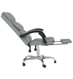 Fauteuil inclinable de bureau Gris clair Tissu