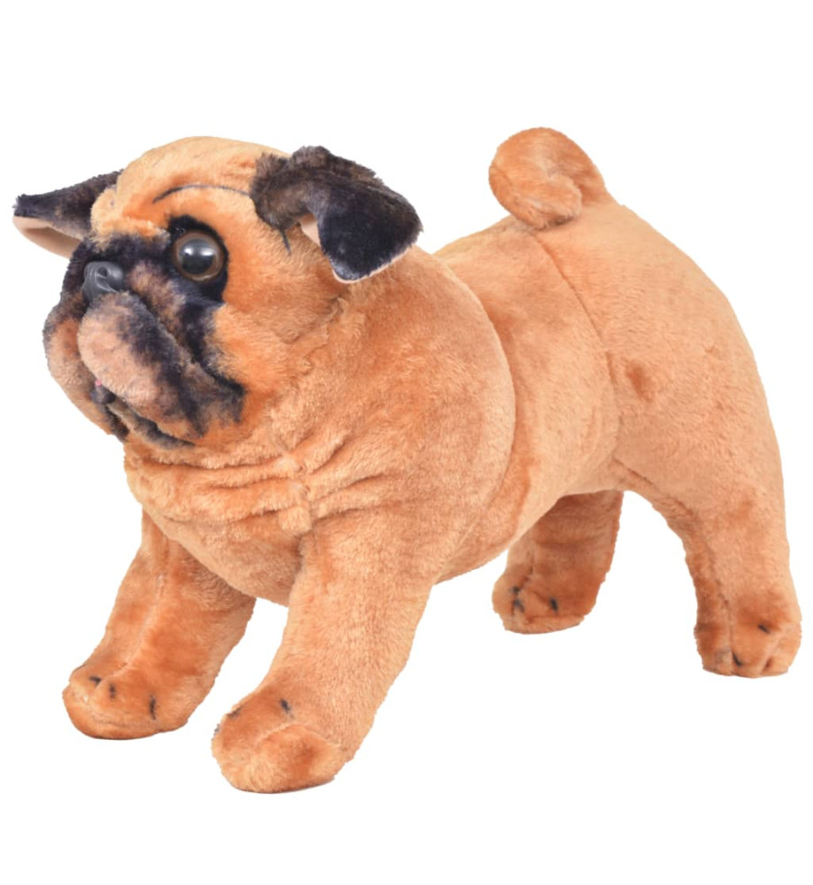 Jouet en peluche Chien de race Pug Marron clair XXL