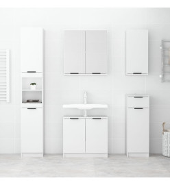 Armoire de salle de bain murale Blanc brillant 32x20x67 cm