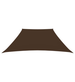 Voile de parasol Tissu Oxford trapèze 4/5x4 m Marron