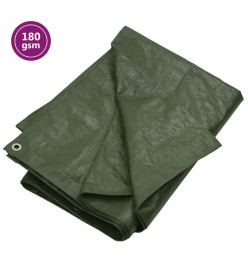 Bâche 180 g/m² 4x8 m Vert PEHD