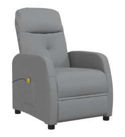 Fauteuil de massage Gris clair Tissu