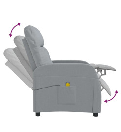 Fauteuil de massage Gris clair Tissu