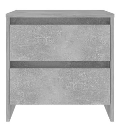 Tables de chevet 2 pcs Gris béton 45x34,5x44,5 cm Aggloméré