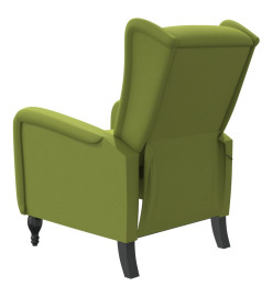 Fauteuil de massage inclinable vert clair velours