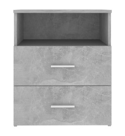 Tables de chevet 2 pcs Gris béton 50x32x60 cm