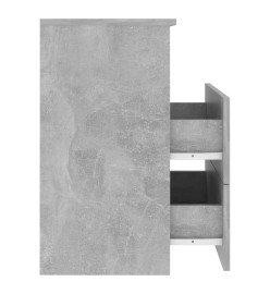 Tables de chevet 2 pcs Gris béton 50x32x60 cm