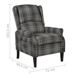 Fauteuil inclinable Gris Tissu