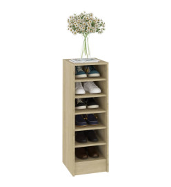 Armoire à chaussures Chêne Sonoma 31,5x35x90 cm Aggloméré