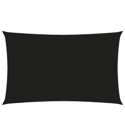 Voile d'ombrage 160 g/m² Noir 2x4,5 m PEHD