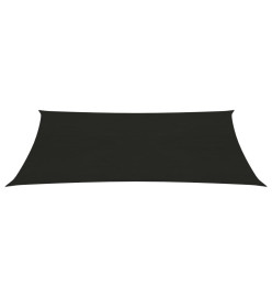 Voile d'ombrage 160 g/m² Noir 2x4,5 m PEHD