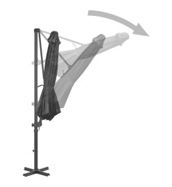 Parasol avec base portable Anthracite