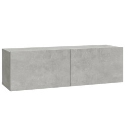 Meubles TV 2 pcs Gris béton 100x30x30 cm Bois d'ingénierie