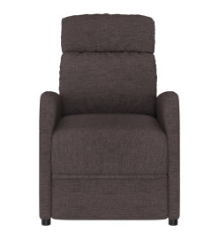 Fauteuil inclinable Marron foncé Tissu