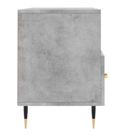 Meuble TV gris béton 102x36x50 cm bois d'ingénierie