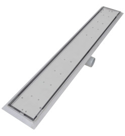 Drain de douche linéaire 2 pc 830 x 140 mm Acier inoxydable