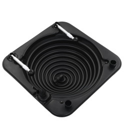 Chauffage solaire de piscine 2 pcs 75x75x36 cm PEHD Aluminium