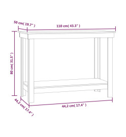 Banc de travail 110x50x80 cm Bois de pin massif
