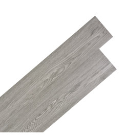 Planche de plancher PVC autoadhésif 5,21 m² 2 mm Gris foncé