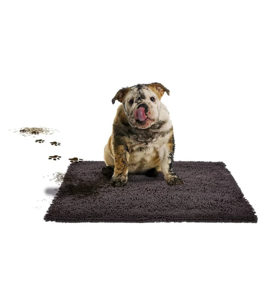 Duvoplus Tapis nettoyant animaux de compagnie MagicClean Gris foncé