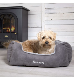 Scruffs Lit à boîte pour chien Cosy Gris S