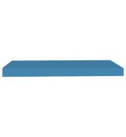 Étagère murale flottante bleu 60x23,5x3,8 cm MDF