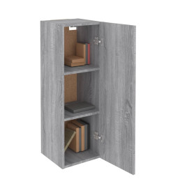 Meubles TV 2 pcs Sonoma gris 30,5x30x90 cm Bois d'ingénierie