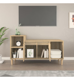 Meuble TV Chêne sonoma 100x35x55 cm Bois d'ingénierie