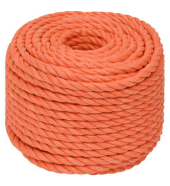 Corde de travail Orange 10 mm 50 m Polypropylène