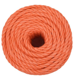 Corde de travail Orange 10 mm 50 m Polypropylène