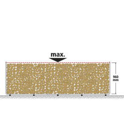 Wolfcraft Support d'empilement de bois de chauffage modulaire XXL