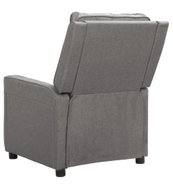 Fauteuil inclinable électrique Gris clair Tissu