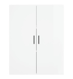 Armoire murale blanc brillant 69,5x34x90 cm