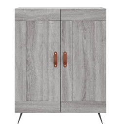 Buffet haut Sonoma gris 69,5x34x180 cm Bois d'ingénierie