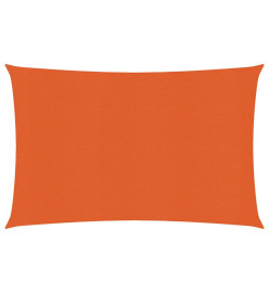 Voile d'ombrage 160 g/m² Orange 3,5x4,5 m PEHD