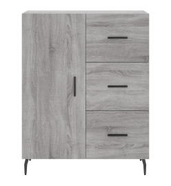 Buffet haut Sonoma gris 69,5x34x180 cm Bois d'ingénierie