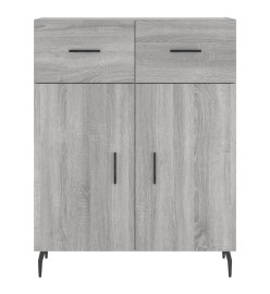 Buffet haut Sonoma gris 69,5x34x180 cm Bois d'ingénierie