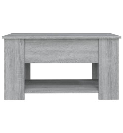 Table basse Sonoma gris 79x49x41 cm Bois d'ingénierie