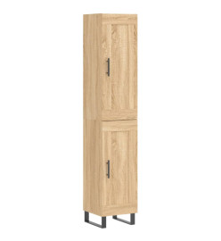 Buffet haut Chêne sonoma 34,5x34x180 cm Bois d'ingénierie