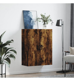 Armoire murale chêne fumé 69,5x34x90 cm