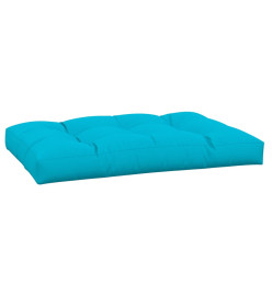 Coussin de palette turquoise 120x80x12 cm tissu